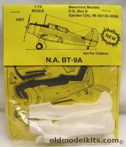 Beechnut 1/72 TWO North American BT-9A - Bagged, 1007 plastic model kit